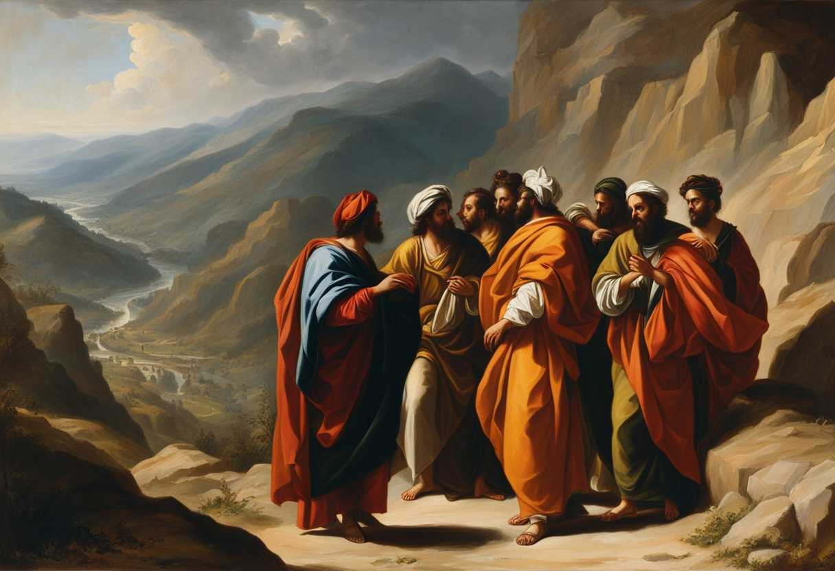 Israelites-in-vibrant-robes-united-under-sunlight-solemnly-committed-against-a-rugged-mountain-bac_krhw
