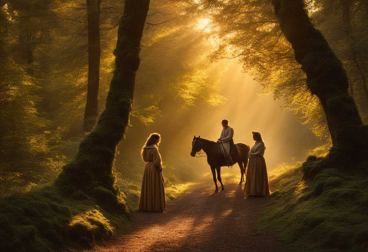 Three-friends-in-a-serene-forest-clearing-bathed-in-golden-light-radiating-unity-and-friendship_jixg