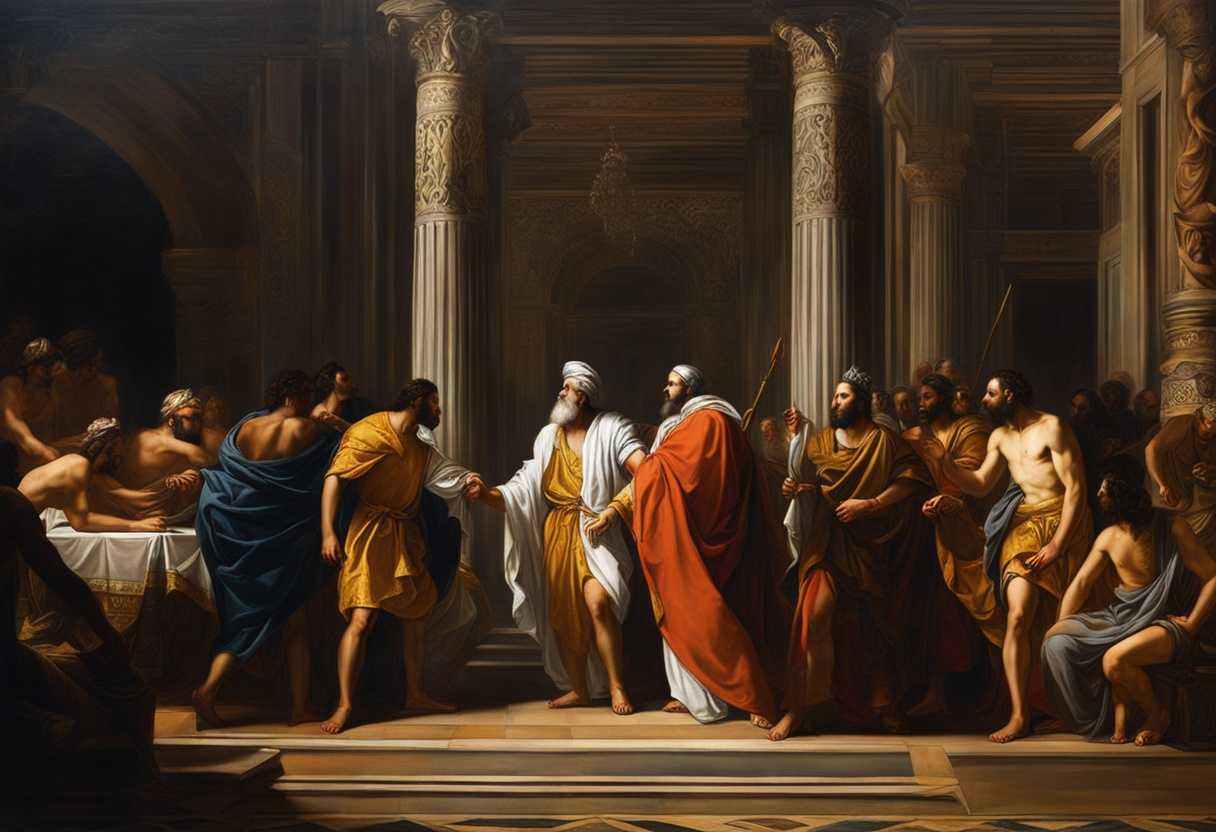 Tense-confrontation-between-Pharaoh-and-Moses-in-a-dimly-lit-opulent-chamber_iioi