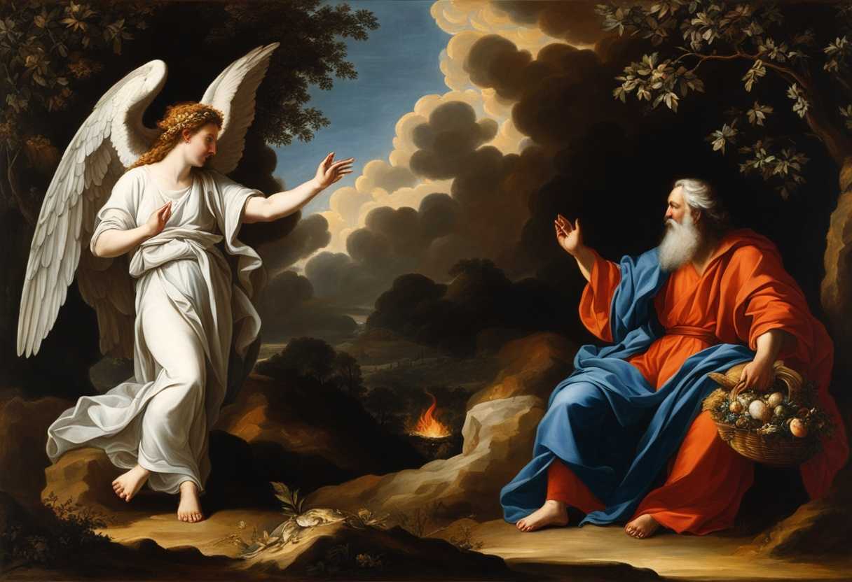 Moses-encounters-the-angel-of-the-Lord-at-a-burning-bush-in-awe-of-divine-presence_xkfo