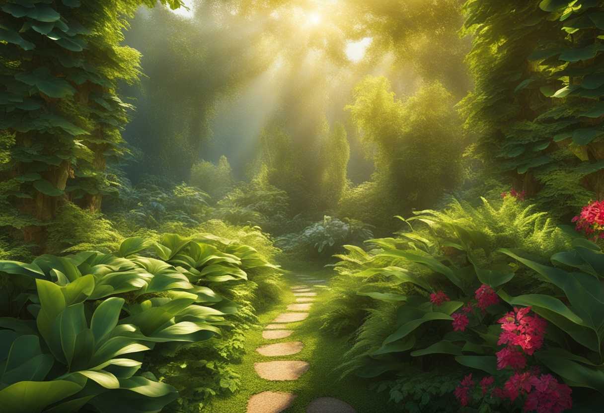 Lush-plant-bathed-in-sunlight-delicate-leaves-and-stems-embodying-natural-beauty-and-growth_uqfy