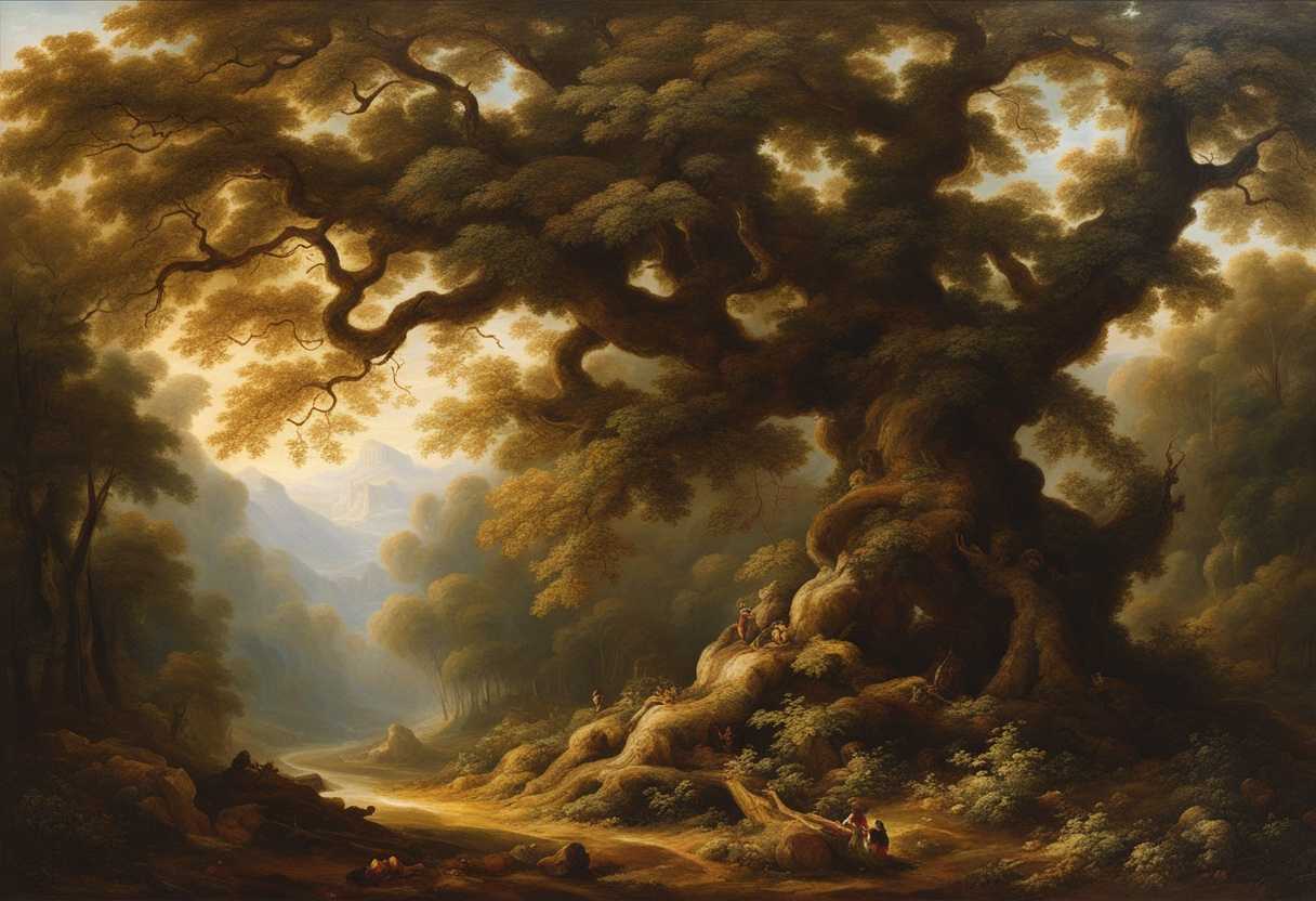 A-majestic-tree-falls-gracefully-humbled-by-God's-power-standing-proud-amidst-swirling-leaves_thfk