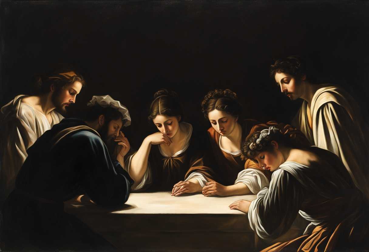 A-somber-circle-of-people-heads-bowed-hands-clasped-in-soft-lighting_vusd