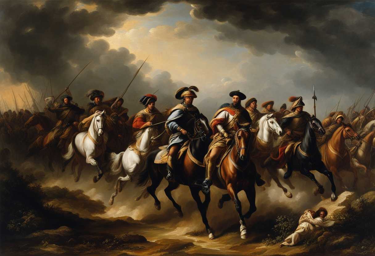 Majestic-army-on-horseback-emerges-from-the-north-dark-cloud-on-the-horizon-impending-battle_bztg