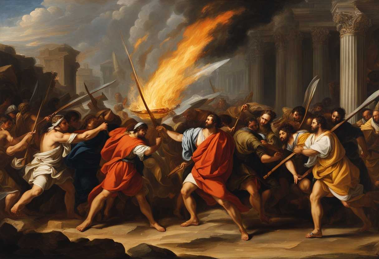 Israelites-unite-wielding-weapons-to-ignite-fires-symbolizing-unity-and-resolve-against-adversity_okdr