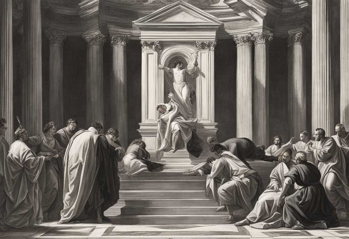 Priest-anoints-temple-with-blood-bull-watches-solemnly-ancient-religious-ritual-in-progress_yngz