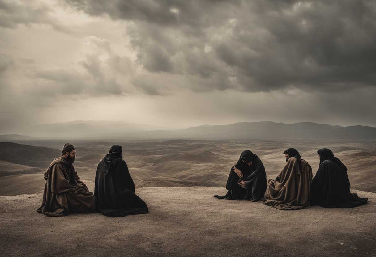 Escaped-captives-huddled-together-in-barren-wasteland-worn-and-desolate-embodying-resilience-and-d_dwoo