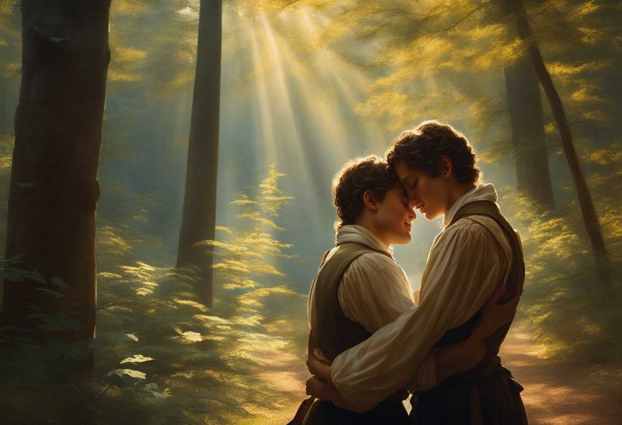 Two-brothers-share-a-warm-embrace-in-a-sunlit-forest-exuding-genuine-camaraderie-and-love_iicn