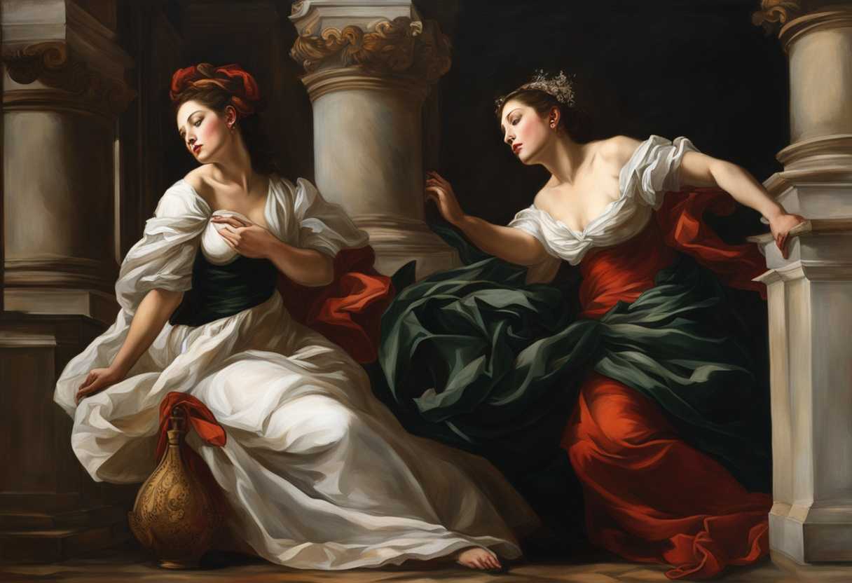 Two-women-one-still-and-one-moving-embodying-tradition-and-freedom-in-a-dramatic-setting_glos