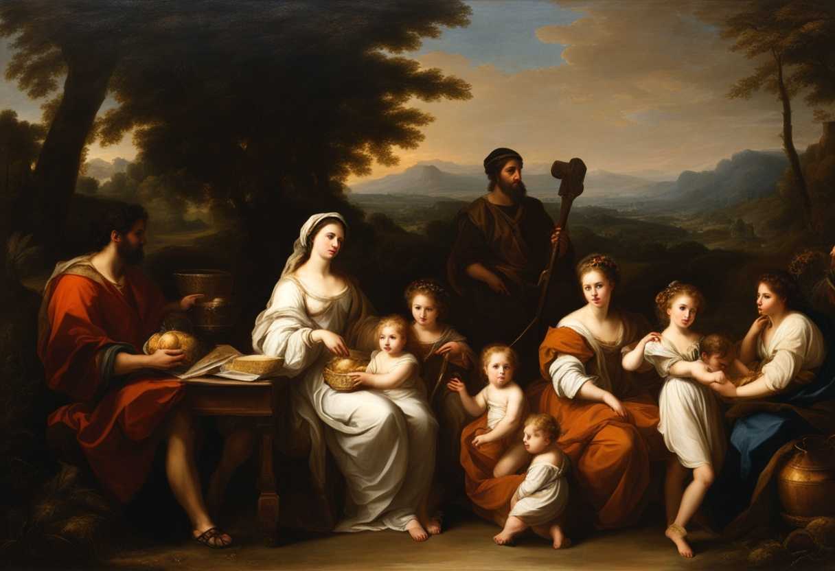 Family-clad-in-ancient-attire-journey-through-Canaan-with-determination-unity-and-grace_vvle