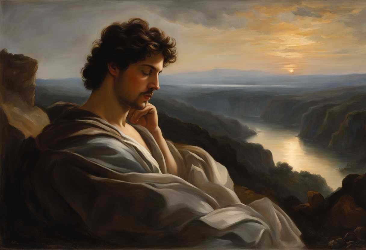 Abram-gazes-at-the-horizon-surrounded-by-rugged-beauty-lost-in-thought-at-dusk_erwx