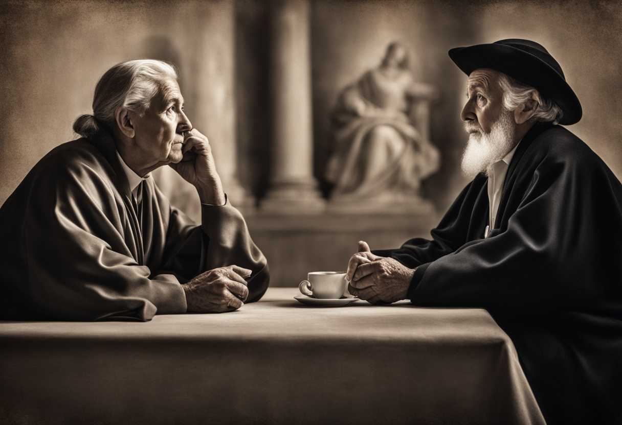 Elderly-couple-in-deep-conversation-with-divine-presence-reflecting-on-a-lifetime-of-faith-and-doub_rily