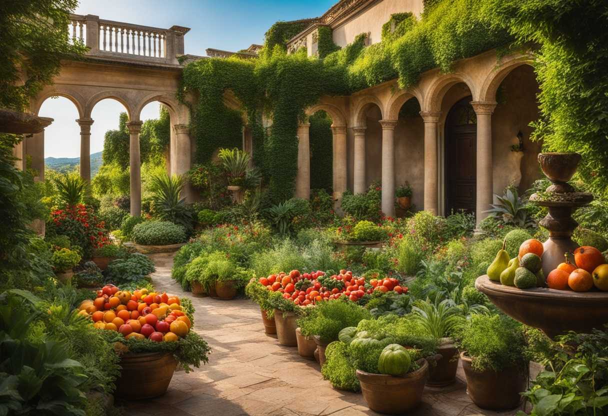 A-vibrant-garden-bursting-with-life-showcasing-lush-greenery-colorful-produce-and-natural-beauty_czdl