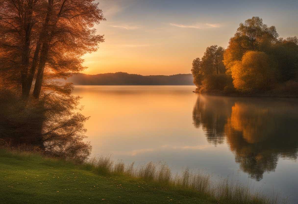 A-peaceful-sunrise-over-a-calm-lake-with-warm-colors-and-gentle-light_bixk