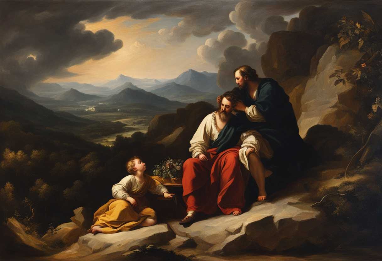 Father-and-son-on-a-mount-wood-carried-fire-and-knife-ready-divine-intervention-imminent_omso