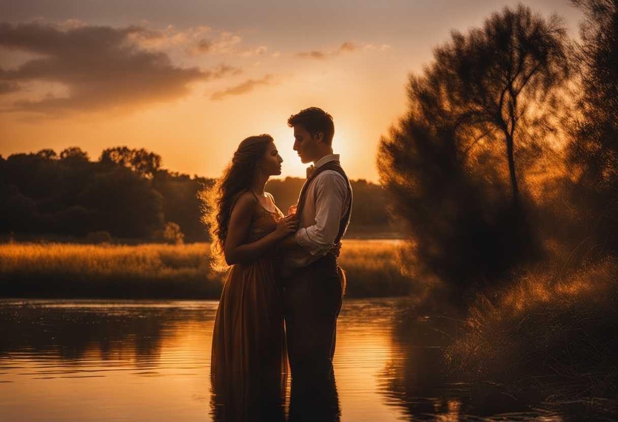Jacob-and-Rachel-share-a-tender-moment-under-a-golden-sunset-gazing-intimately-into-each-other's-ey_jjef
