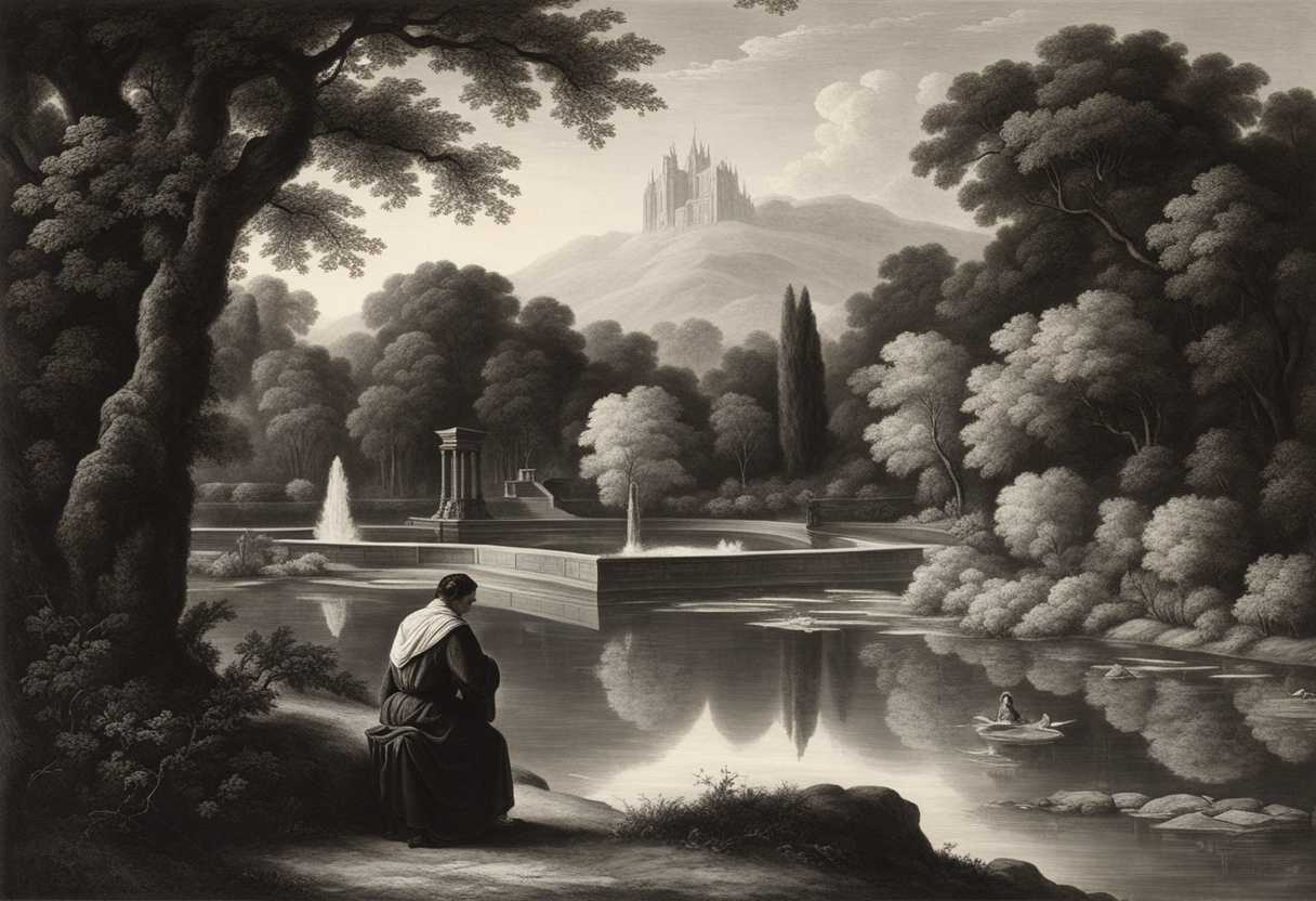 Man-tends-to-sacred-garden-surrounded-by-symbolic-trees-and-flowing-river-lost-in-contemplation_xfzg