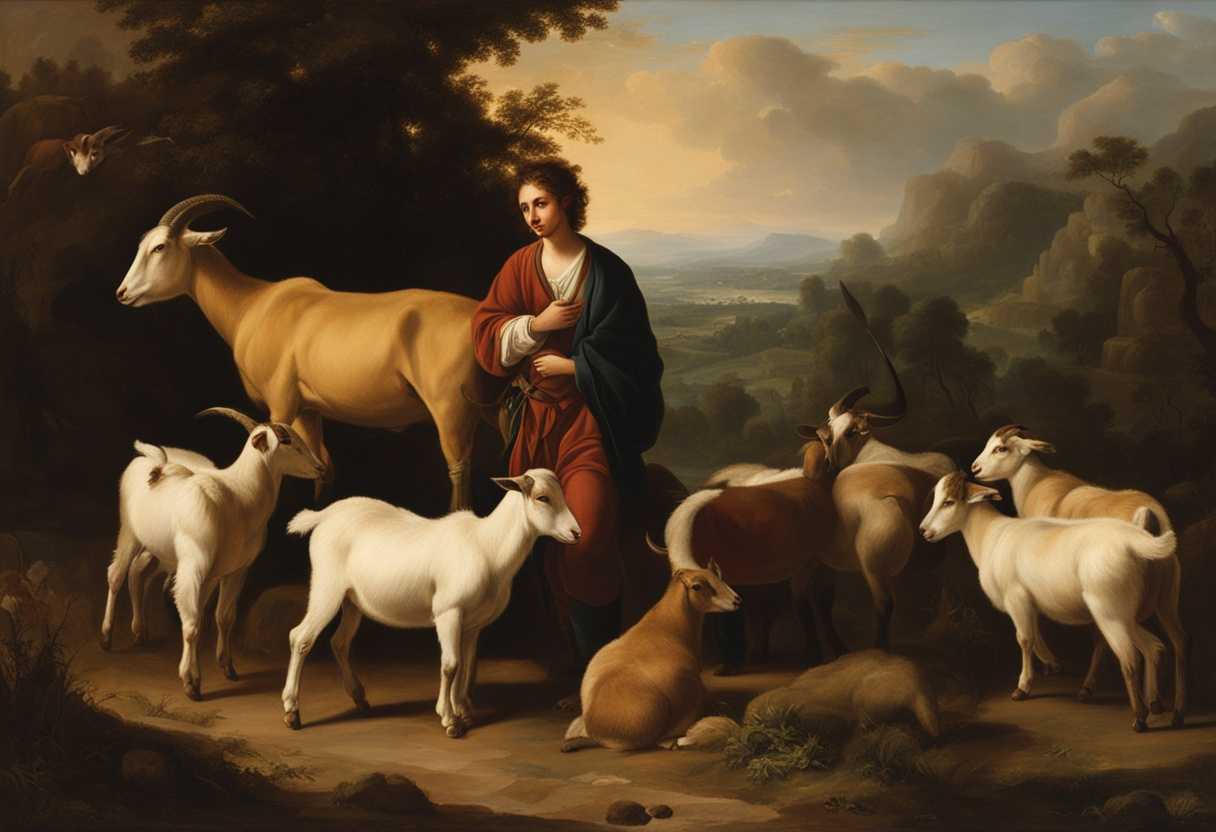 Jacob-tends-to-a-flock-of-goats-with-diverse-coats-witnessing-their-mating-rituals-in-a-serene-coun_pybm