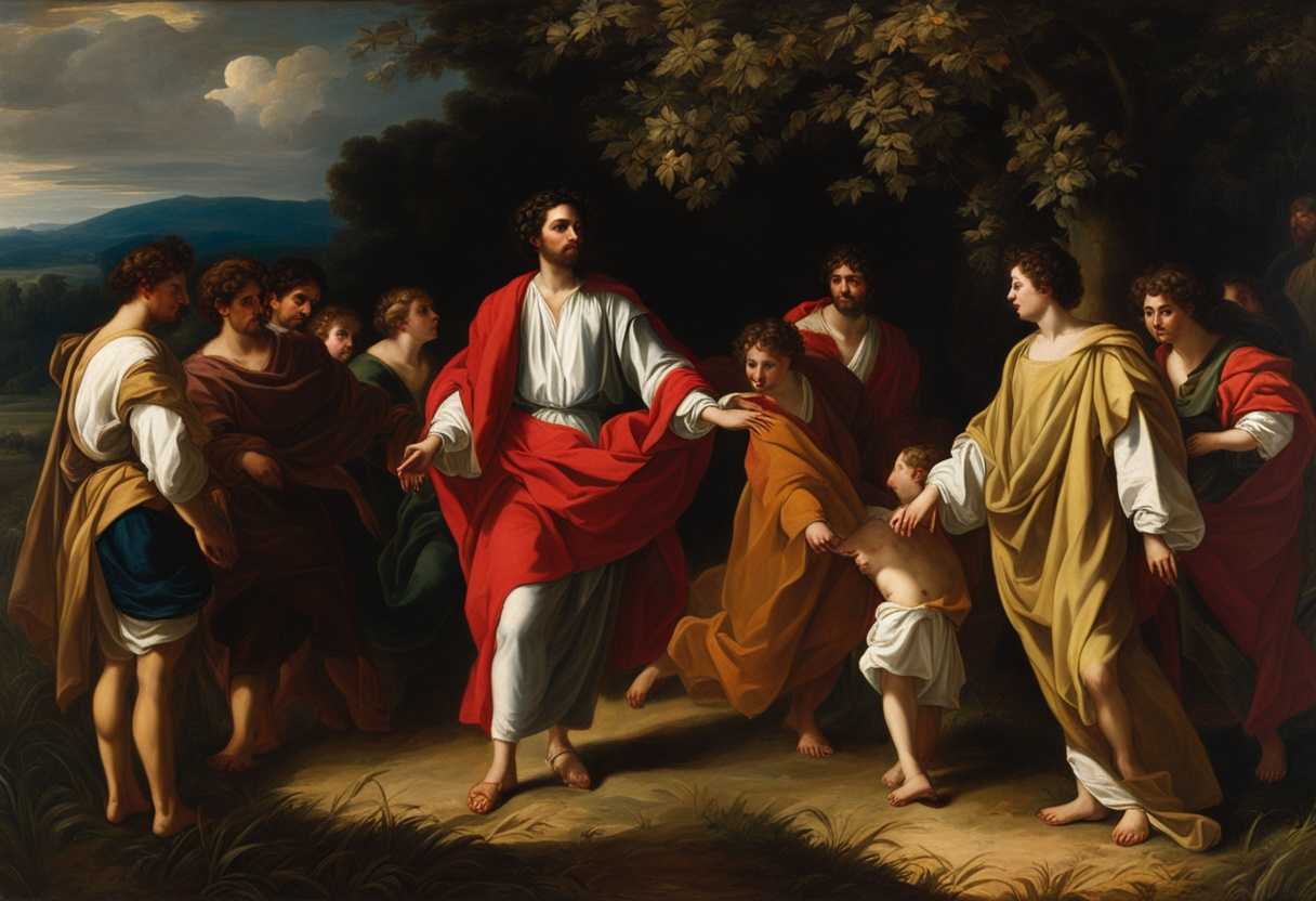 Joseph-stands-in-a-field-wearing-a-vibrant-robe-as-his-jealous-brothers-confront-him_hdrc