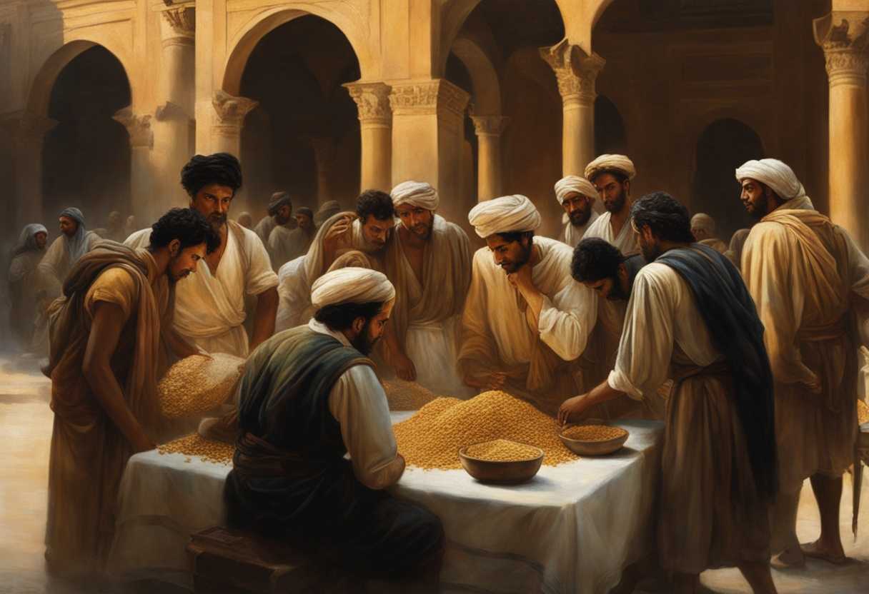 Ten-weary-brothers-navigate-a-bustling-Egyptian-marketplace-dusty-and-determined-under-golden-sunli_afwx