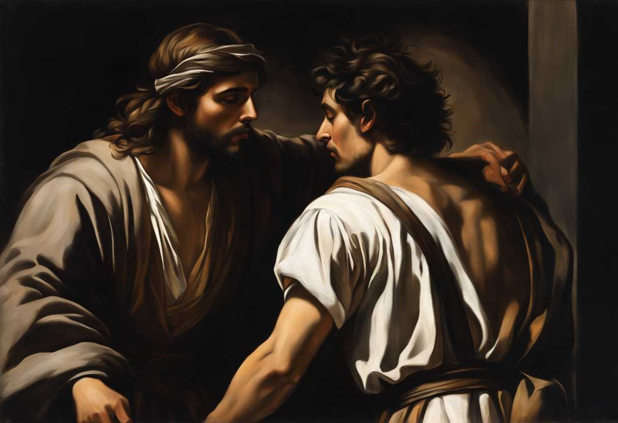 Master-leads-Joseph-into-dark-prison-contrasting-despair-and-hope-foreboding-isolation-intense-em_qurx