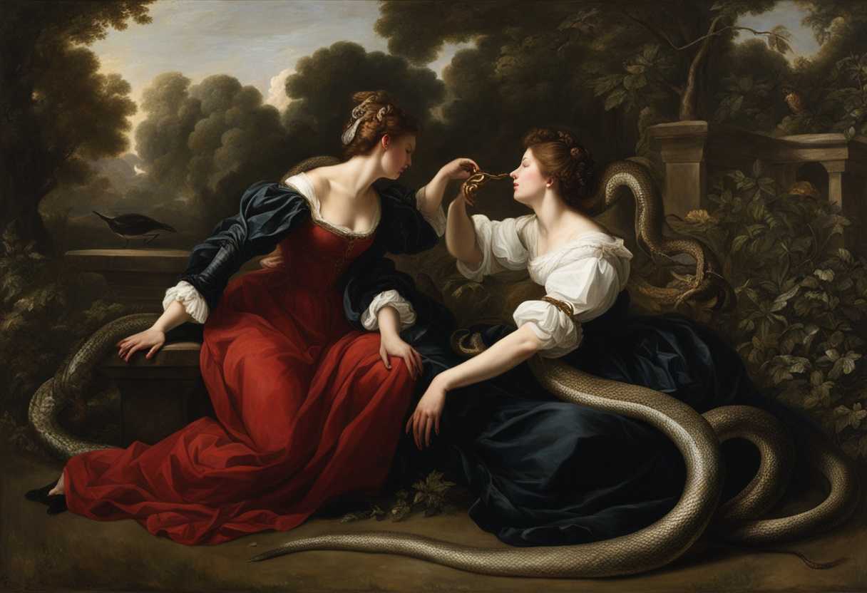 A-woman-and-serpent-locked-in-a-tense-timeless-moment-in-a-garden_rogg