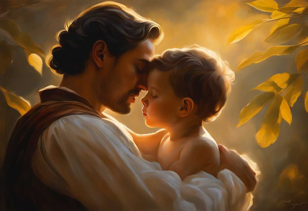 Father-and-son-share-a-tender-embrace-in-the-soft-golden-evening-light-radiating-trust-and-admirati_xxeg