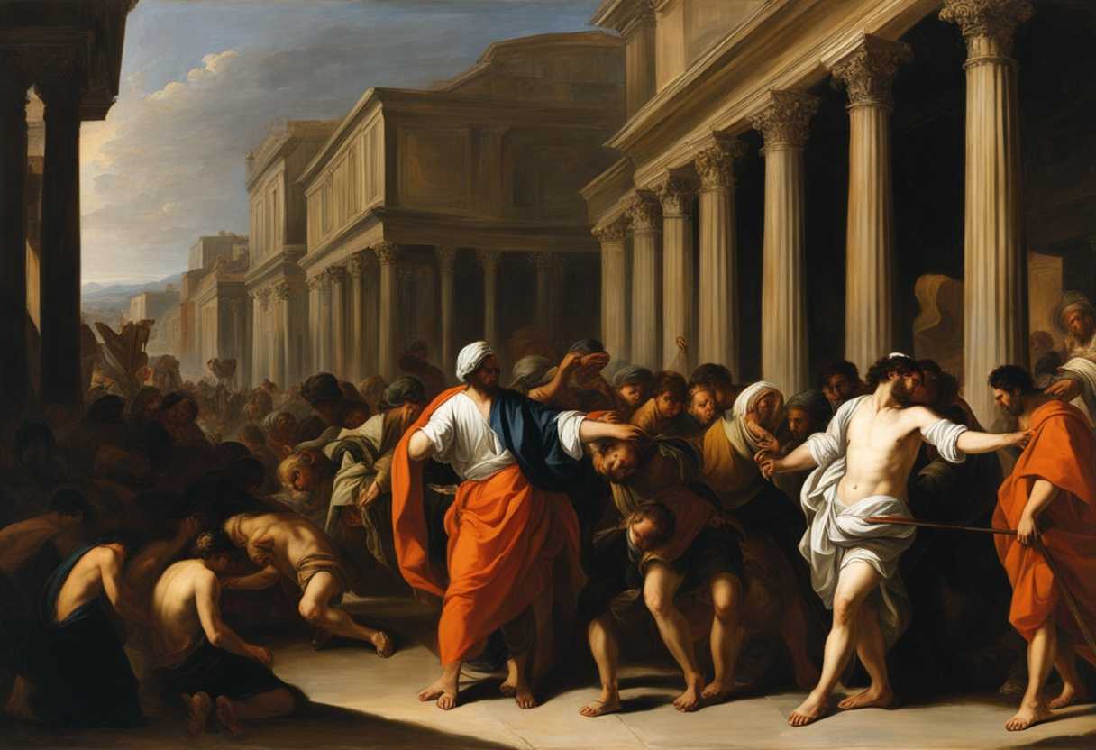 Joseph's-brothers-bow-before-a-stern-man-in-a-bustling-marketplace-tension-and-unease-palpable_gcyi
