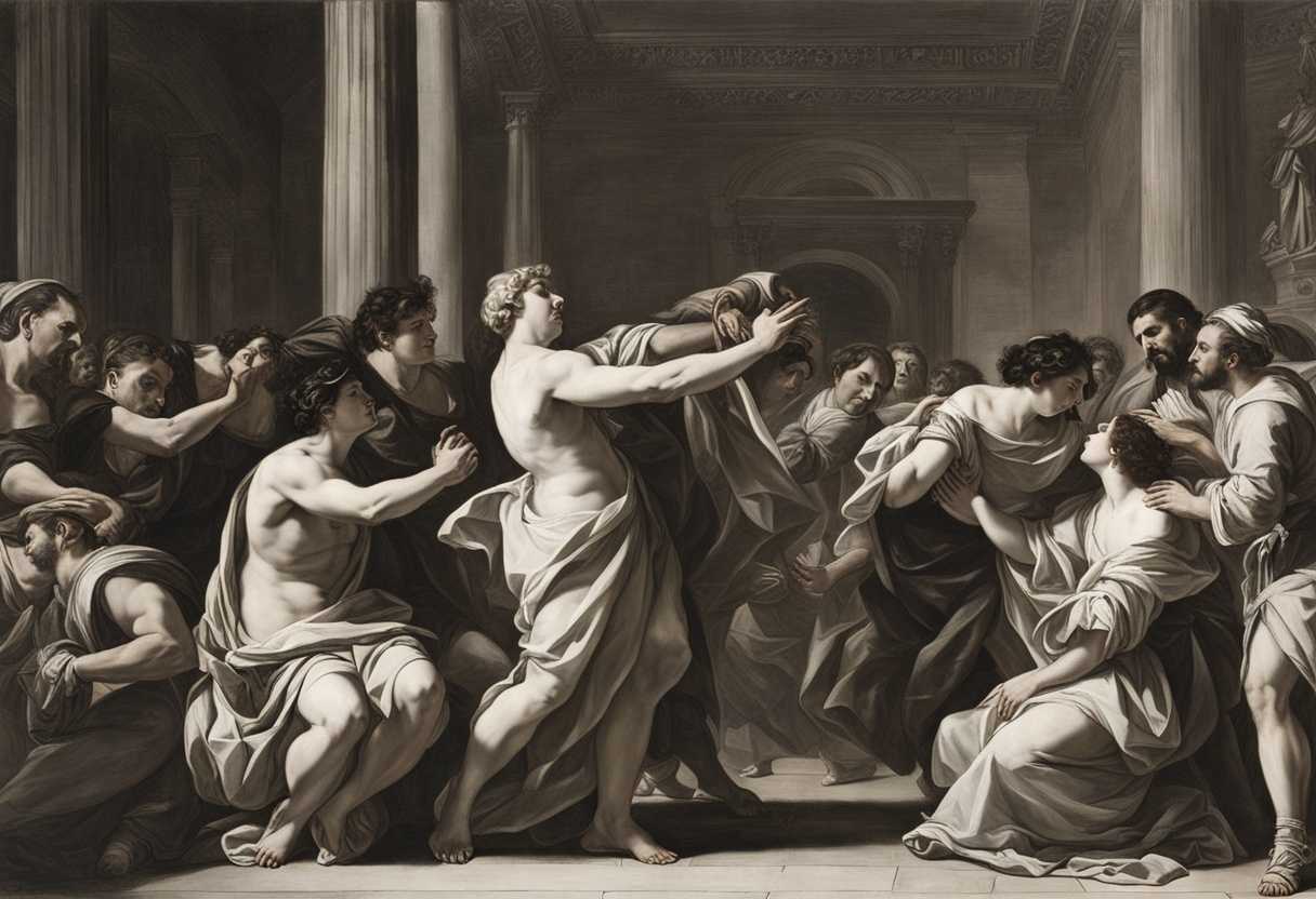 A-tense-scene-of-loyalty-and-sacrifice-with-outstretched-hands-and-pleading-gazes_lcfz