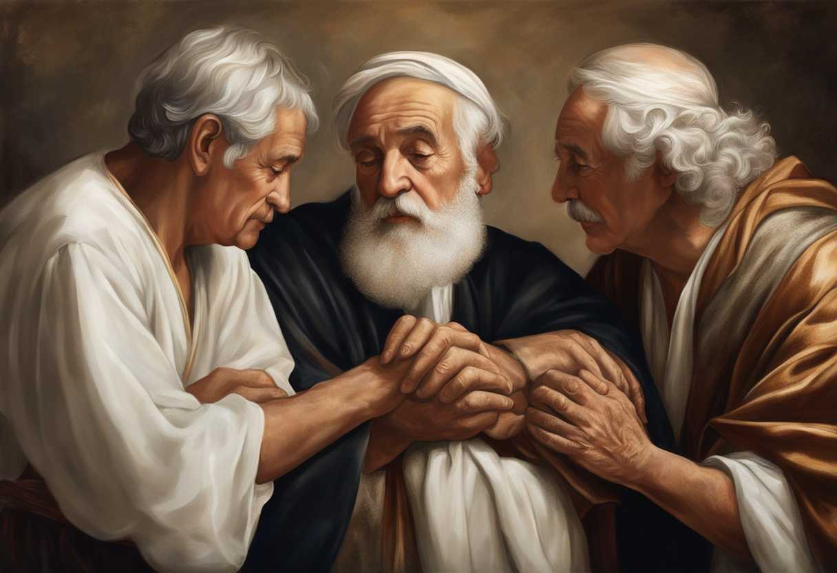 Elderly-man-blesses-grandsons-crossing-hands-in-tender-embrace-continuing-lineage-tradition_wyqc
