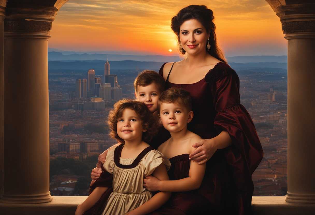 Cain-wife-and-son-pose-happily-at-sunset-with-city-skyline-in-background_zwpz