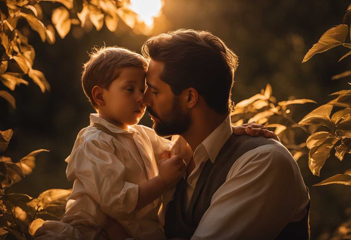 A-father-and-son-share-a-tender-moment-in-the-golden-light-of-nature_pwff