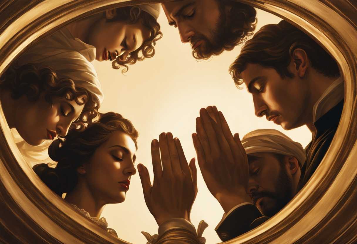People-in-a-circle-heads-bowed-in-prayer-hands-clasped-in-solidarity-bathed-in-golden-light_rdaf