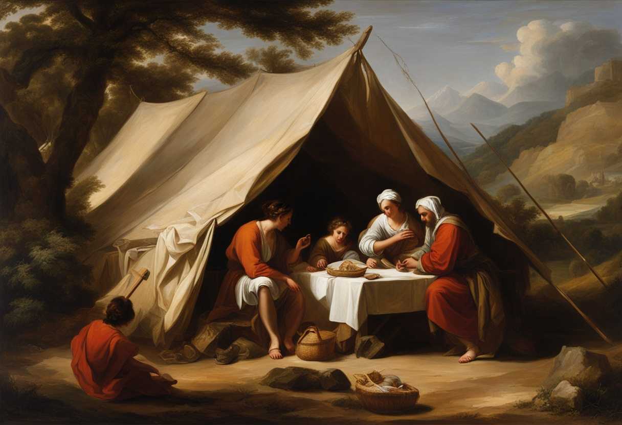 Abraham's-family-in-a-vast-land-tents-promise-determined-leader-playful-children-unwavering-fai_llos