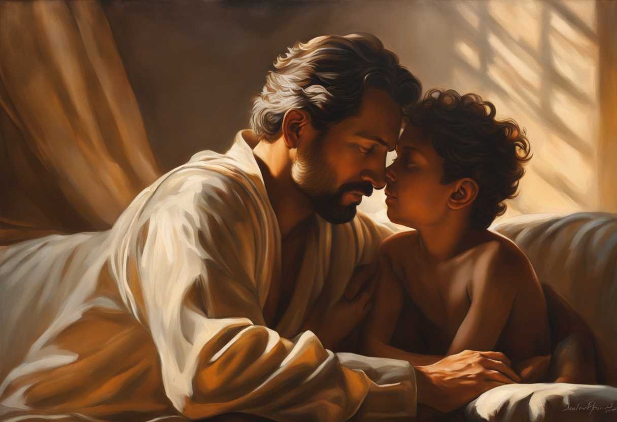 A-father-and-son-share-a-tender-moment-in-warm-light-embodying-guidance-trust-and-connection_pdkt