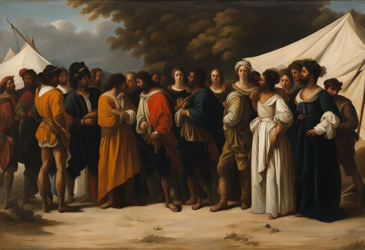 A-diverse-group-of-individuals-standing-together-outside-a-camp-united-in-defiance-and-solidarity_nwym