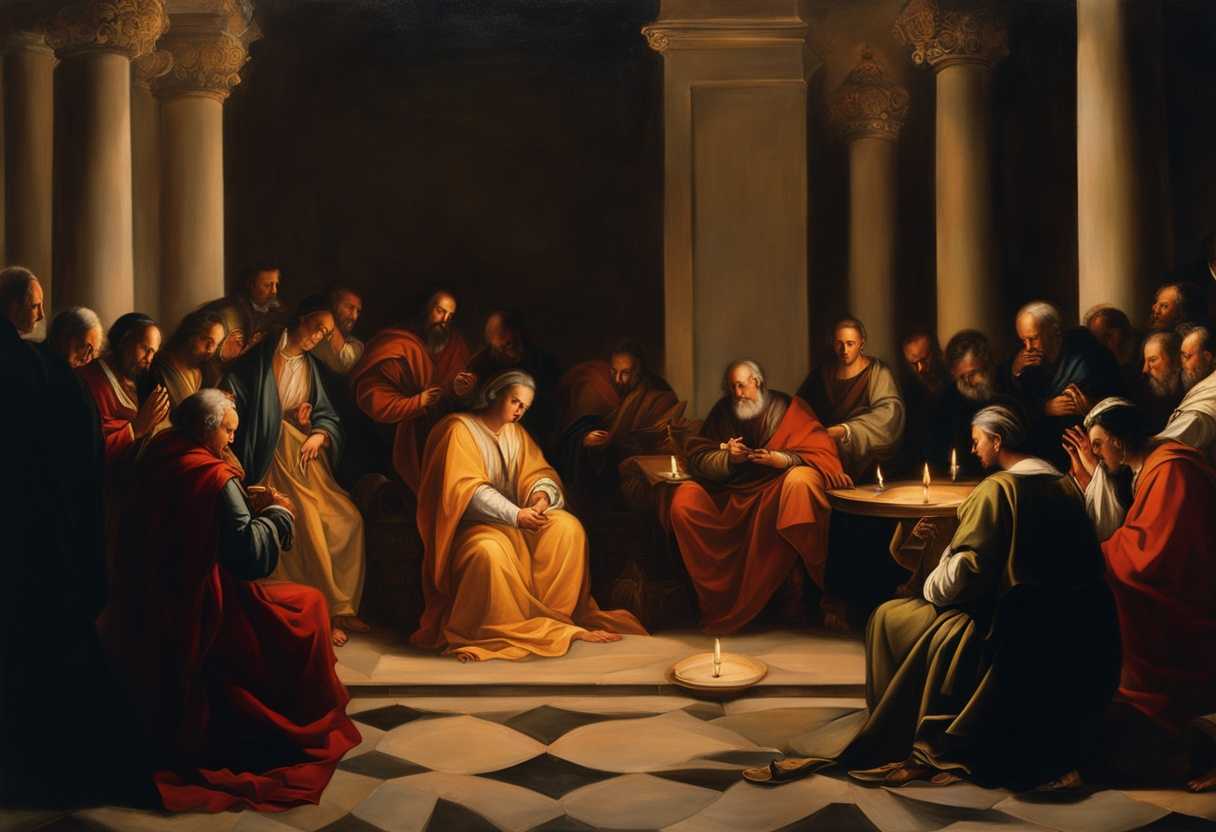 Leaders-gather-in-candlelit-prayer-discussing-faith-and-teachings-embodying-timeless-spiritual-gui_ohjt