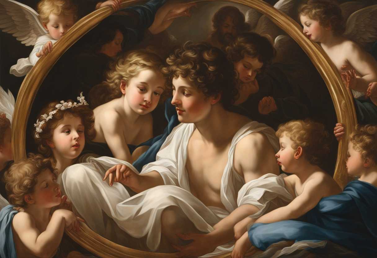 A-man-surrounded-by-children-and-angels-basking-in-a-circle-of-innocence-and-wonder_gxko