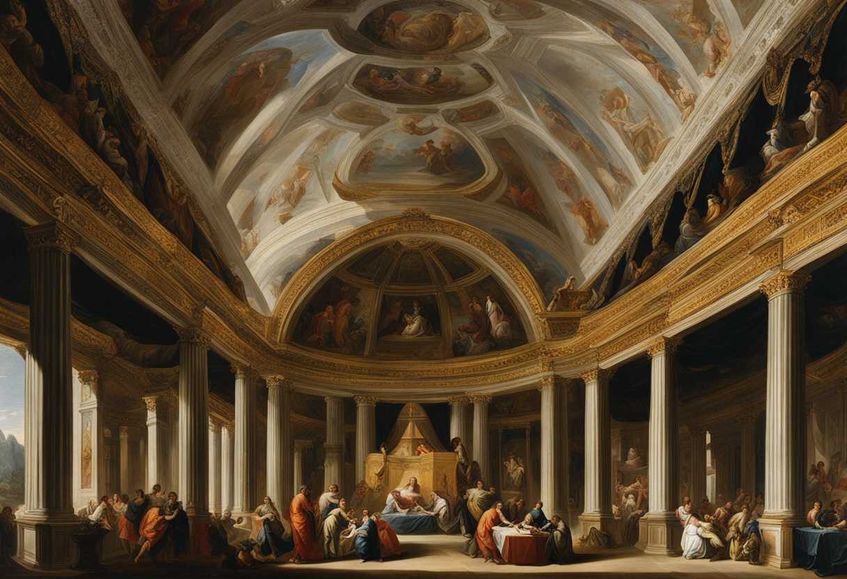 A-grand-tent-adorned-with-worship-vessels-bathed-in-reverent-light-and-shadow_oeig