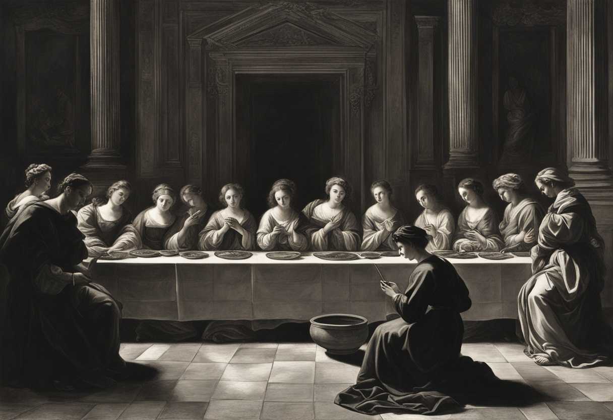 A-somber-gathering-flickering-candles-casting-shadows-hesitant-prayers-for-lost-faith_qnst