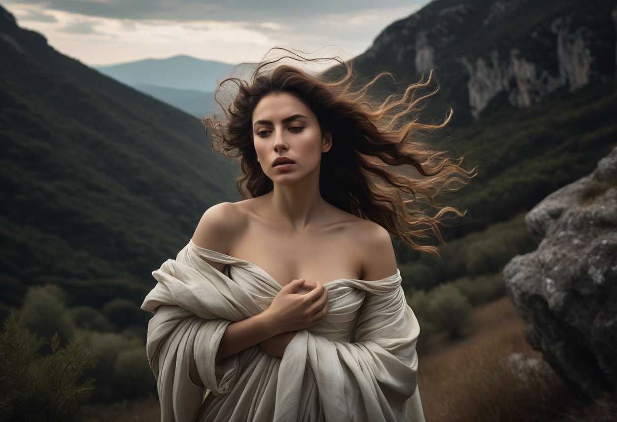 A-woman-stands-alone-in-the-wilderness-wind-in-her-hair-embodying-strength-and-vulnerability_lkur