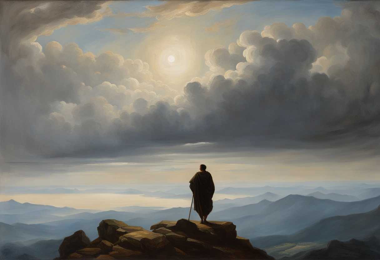 A-lone-figure-atop-a-mountain-reaching-towards-the-sky-with-determination-and-longing_fwsd