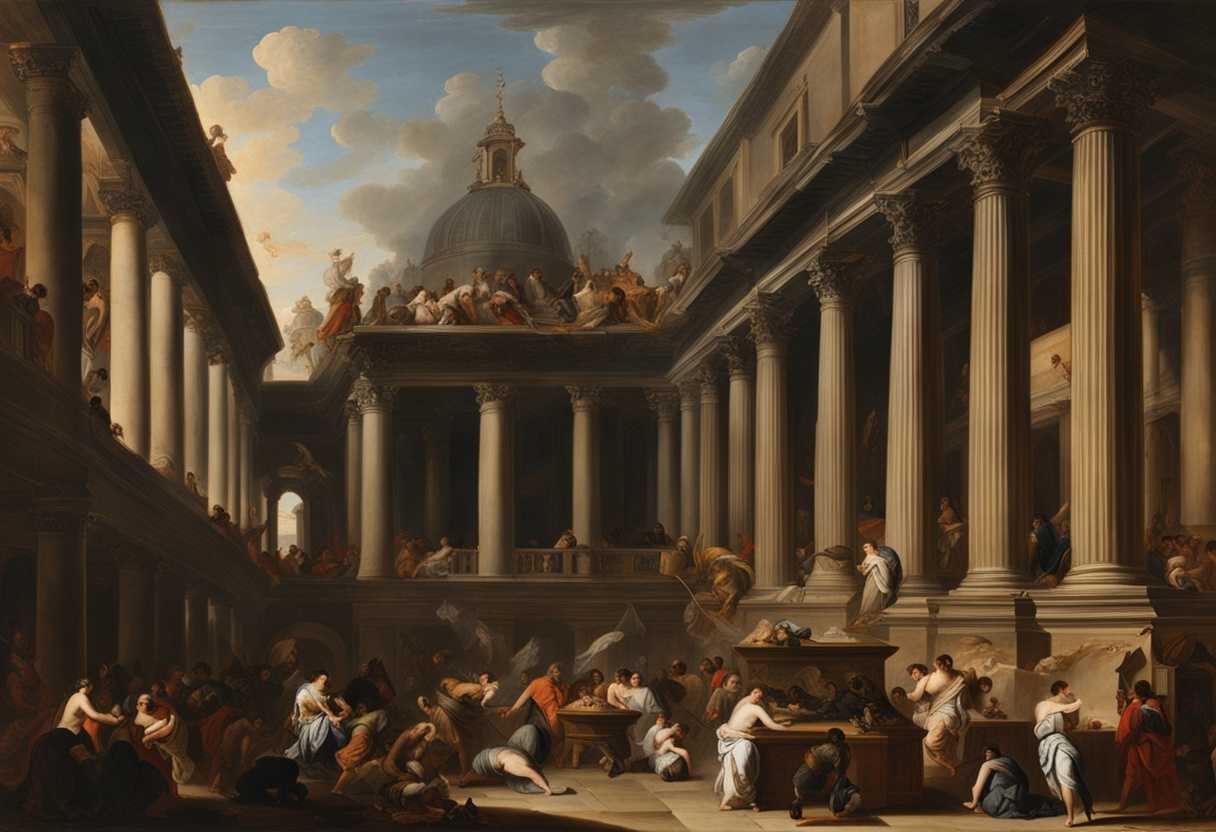 A-crowded-temple-courtyard-filled-with-smoke-animals-and-worshippers-making-elaborate-offerings_gejp