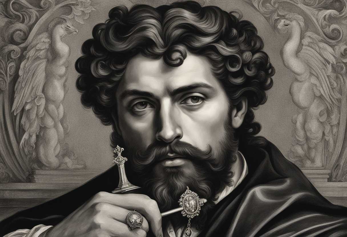 Regal-man-confidently-holds-a-glinting-key-symbolizing-strength-authority-and-control_rrdy