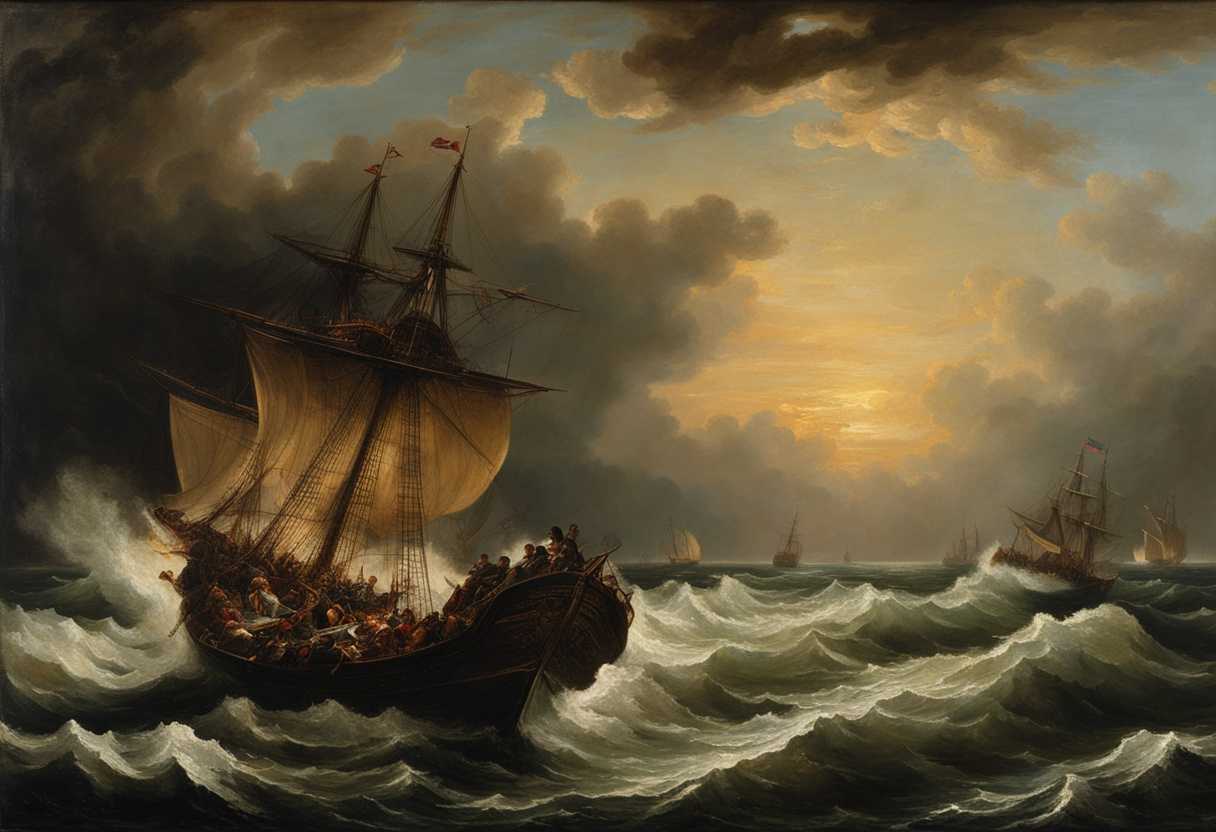 Distressed-ships-wail-against-a-desolate-coast-embodying-loss-and-devastation-amidst-vast-sea_dkgy