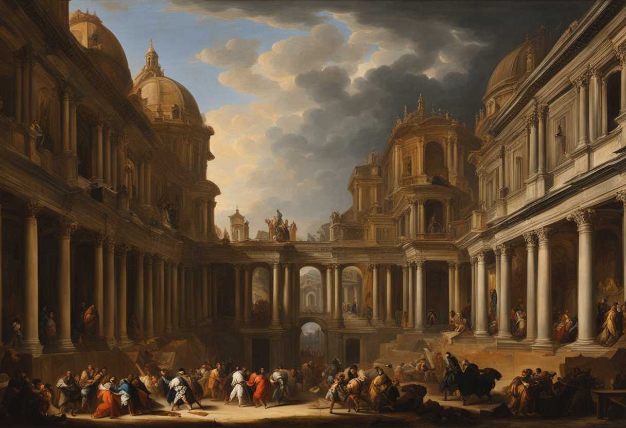 A-group-of-determined-individuals-strategizing-amidst-towering-structures-and-intricate-siege-works_qzir