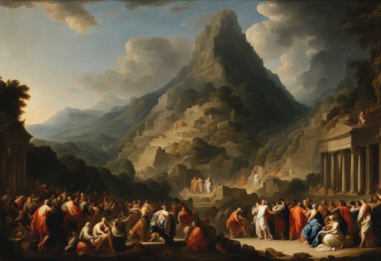 Diverse-crowd-gathers-at-base-of-towering-mountain-united-in-awe-and-reverence_kkxx