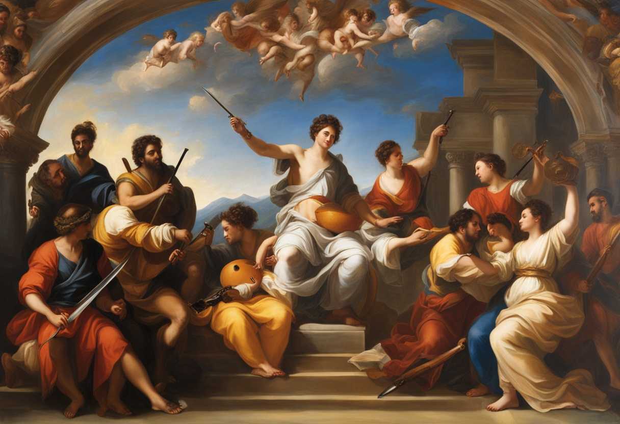 Diverse-group-unites-transforming-weapons-into-tools-radiating-hope-and-harmony-in-soft-light_tjec
