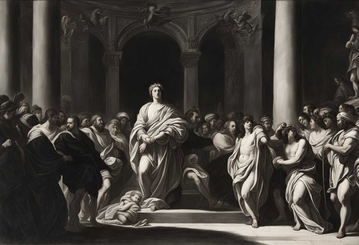 A-lord-stands-in-shadow-surrounded-by-anguished-people-symbolizing-power-authority-and-moral-rec_dvfv