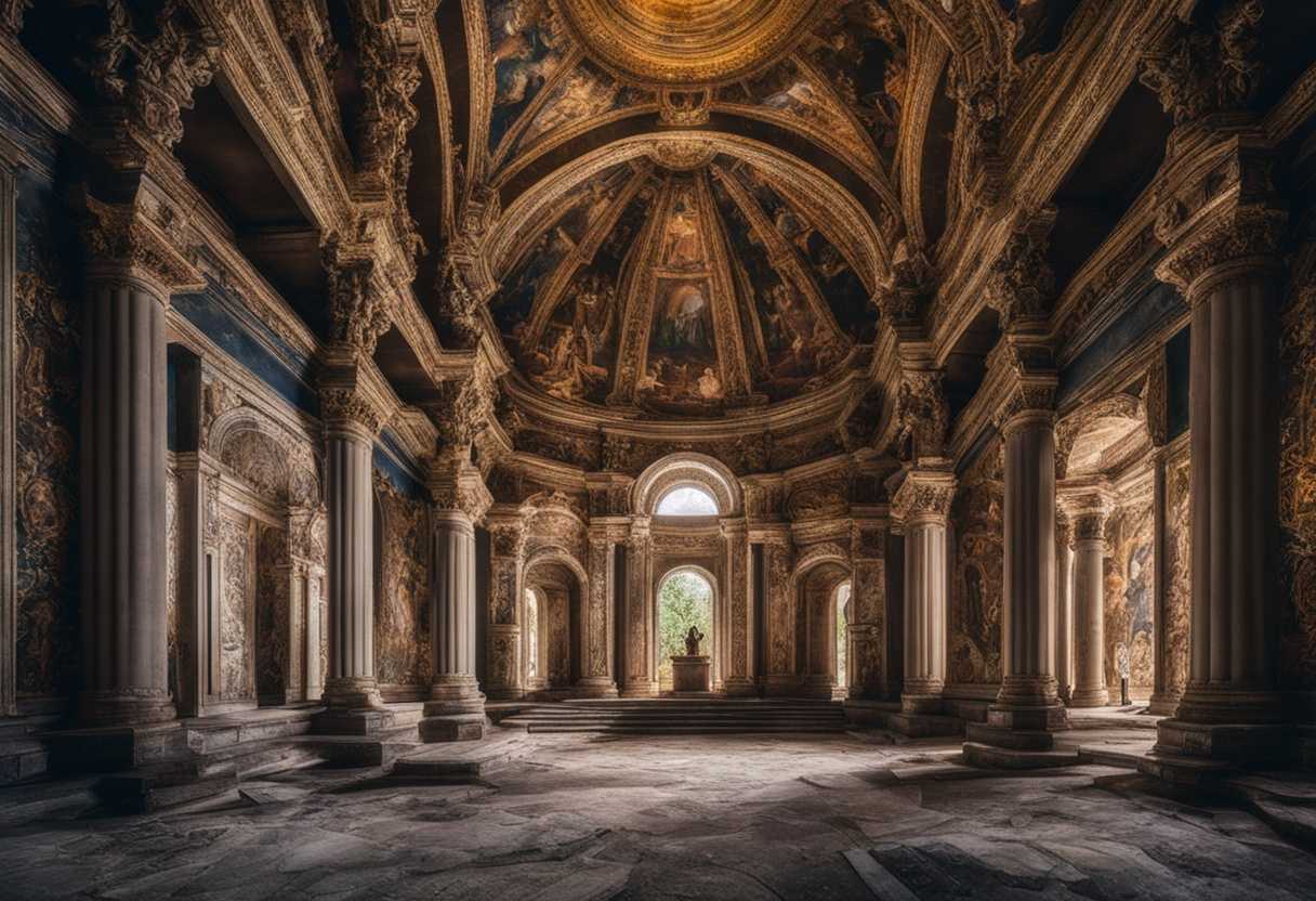 Abandoned-temple-with-glittering-idols-intricate-designs-and-remnants-of-opulence-frozen-in-time_uxha